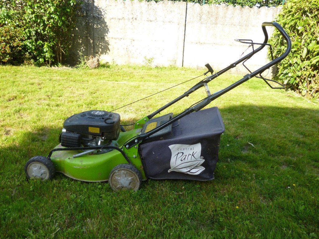 grasmachine, Jardin & Terrasse, Tondeuses à gazon, Enlèvement, Utilisé, Sac de ramassage
