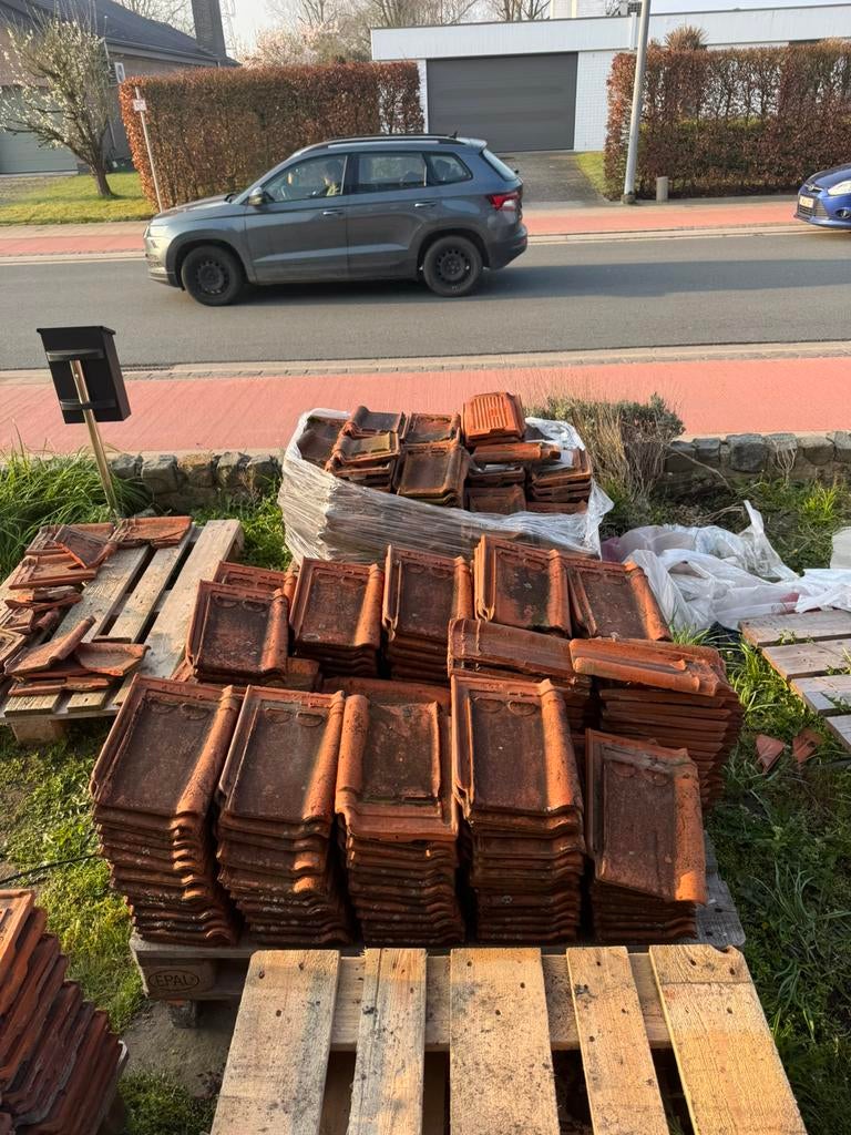 Rode Pottelberg pannen te koop, Ophalen, Gebruikt, Steen of Klei, 15 m² of meer