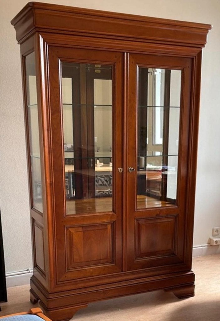 Meuble armoire vitrine en bois, Enlèvement