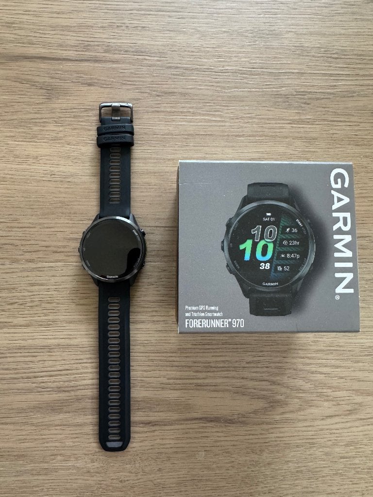 Garmin forerunner 970, Ophalen, Zwart, Garmin, Zo goed als nieuw