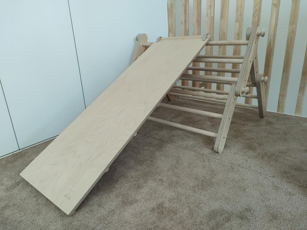 Houten klimrek/glijbaan Mopitri Ette Tete met 4 segmenten, Kinderen en Baby's, Ophalen, Zo goed als nieuw, Jongen of Meisje