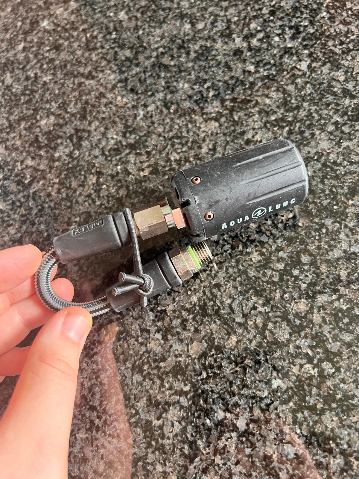 Aqualung zender Rev2 O2 zuiver + carbon miflex + swivel, Enlèvement, Utilisé