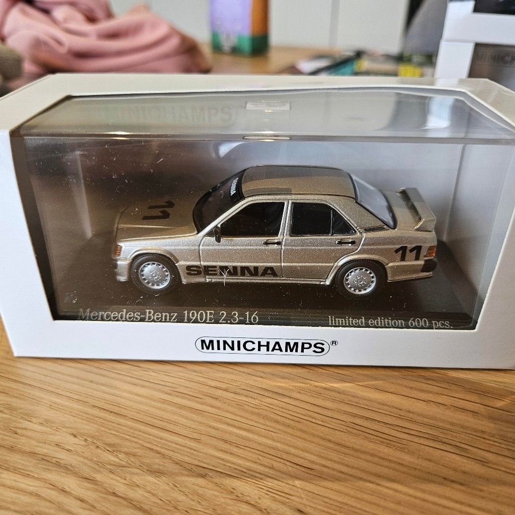 Minichamps Mercedes 190E 2,3-16 (W201) - A. Senna 1984 1/43, Ophalen of Verzenden, Nieuw, Auto, MiniChamps