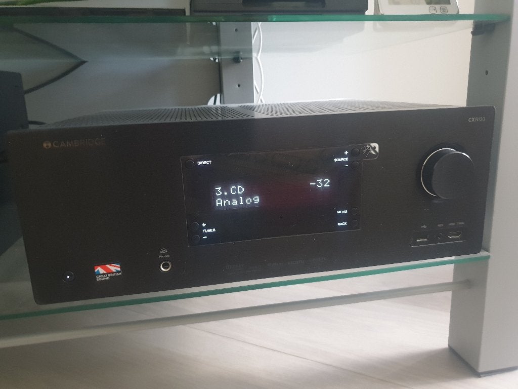 Amplificateur home cinema Cambridge Audio CXR120, Autres marques, Enlèvement, Utilisé, 70 watts ou plus