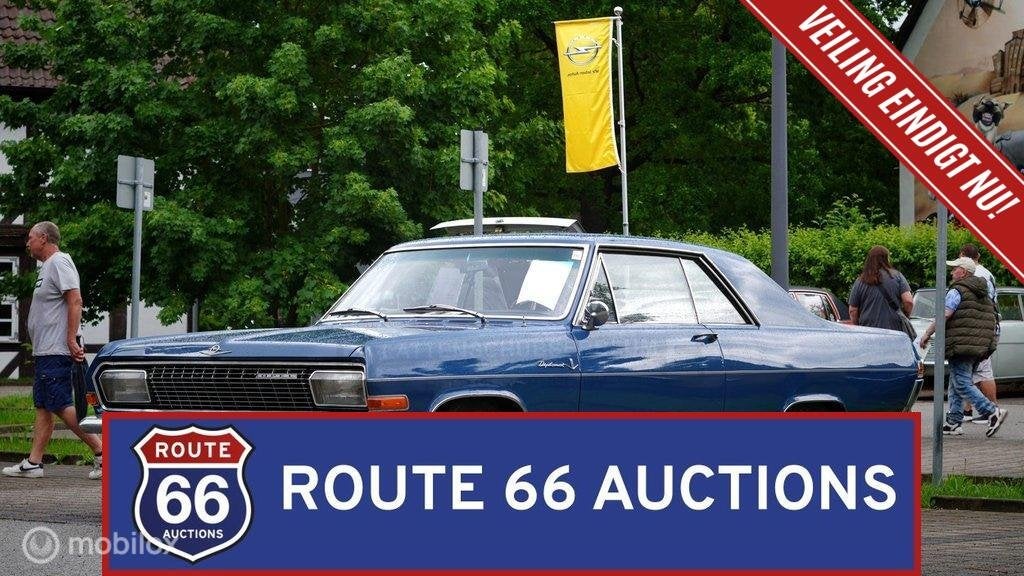 Opel Diplomat V8 Coupé | 1965 | Route 66 Auctions, Auto's, Zwart, Bedrijf, Overige carrosserie, Opel