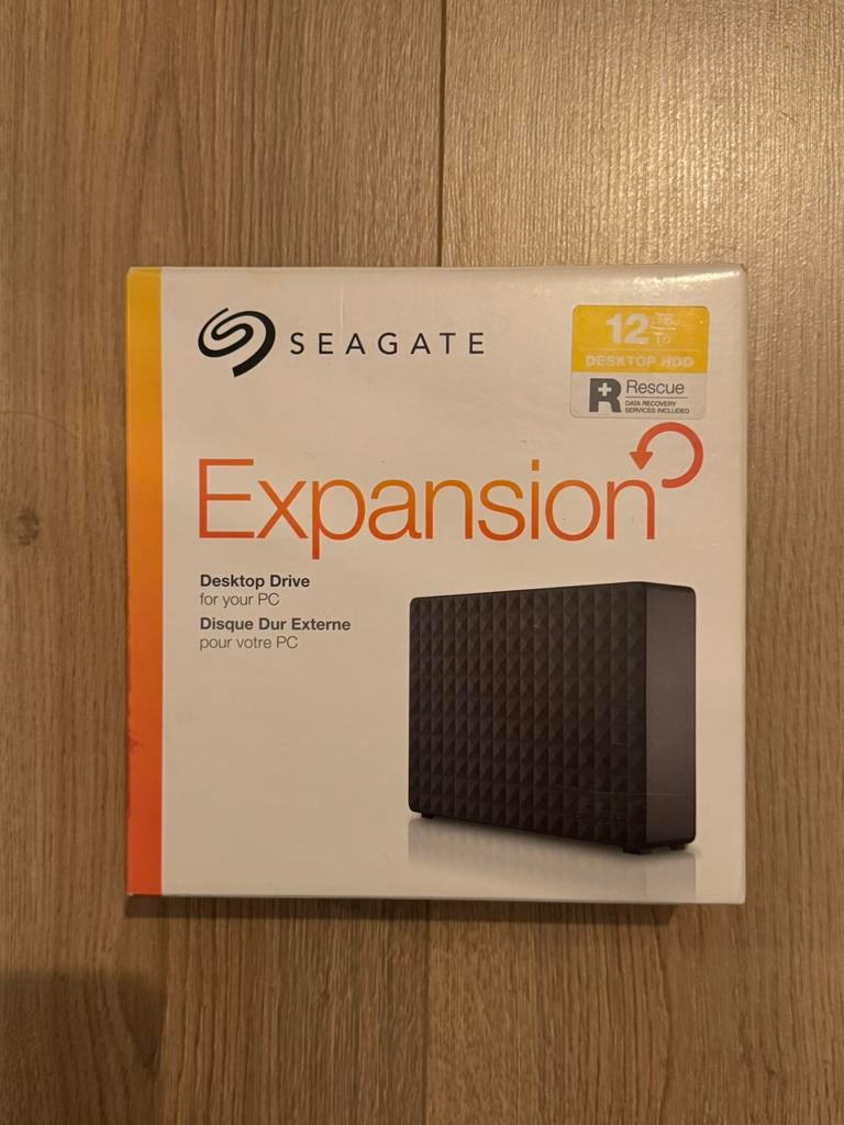 Seagate 12TB External HDD - USB 3.0, Computers en Software, Harde schijven, Ophalen, HDD, Zo goed als nieuw, Desktop