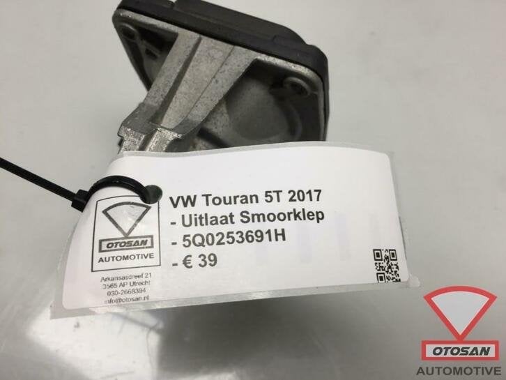vw touran 5t 2017 vag uitlaat smoorklep 5q0253691h, Gebruikt, Volkswagen, Volkswagen AG, Vw@volkswagen.de