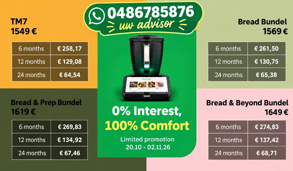 0 % : Thermomix TM7 et emballages de pain à 0 % d'intérêt!, Neuf, Résiste au lave-vaisselle, Enlèvement, 3 à 4 litres