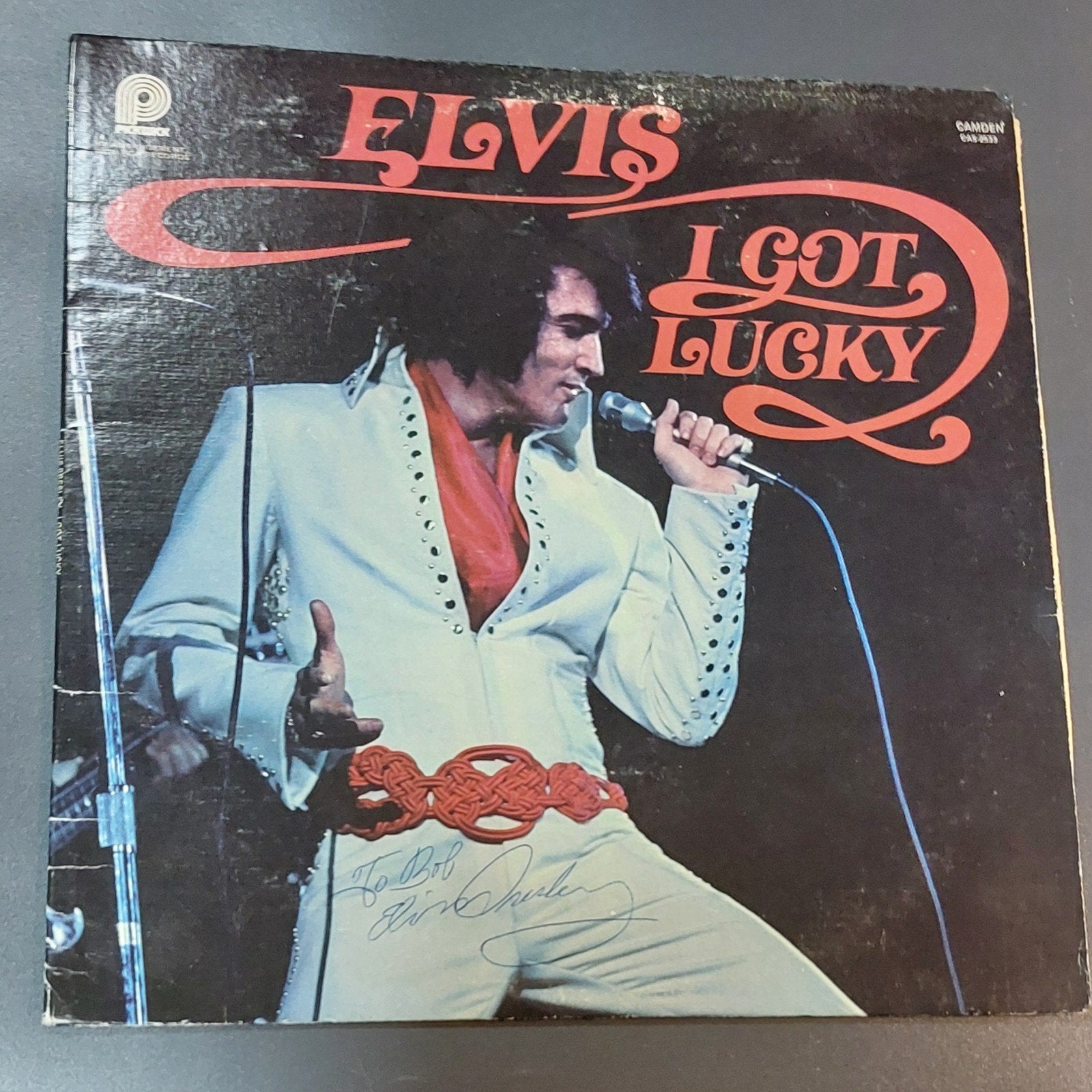 Gesigneerde LP Elvis Presley, CD & DVD, Enlèvement, LP