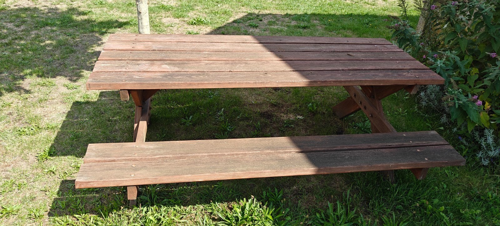 Picknicktafel, Ophalen