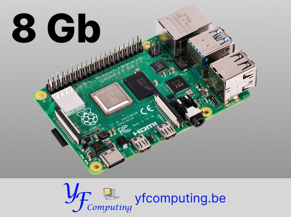 Raspberry Pi 4 Modèle B – 8GB RAM – WiFi – Neuf, Enlèvement ou Envoi