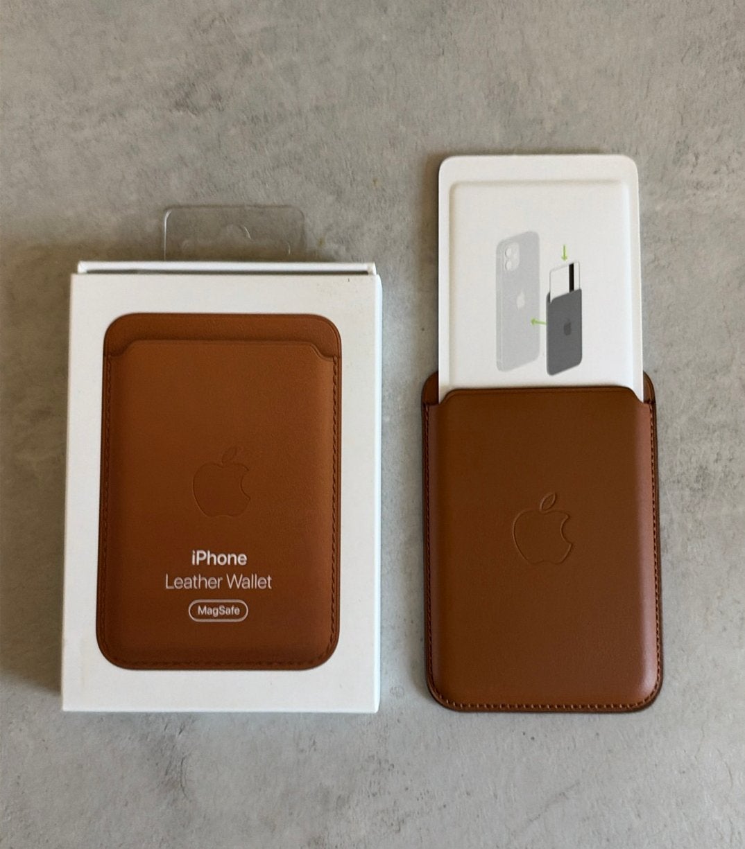Apple leather wallet, Telecommunicatie, Ophalen of Verzenden, Nieuw, Zwart
