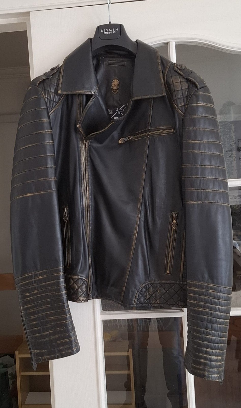Lederen herenvest grote maat, Vêtements | Hommes, Vestes | Été, Enlèvement, Taille 56/58 (XL)