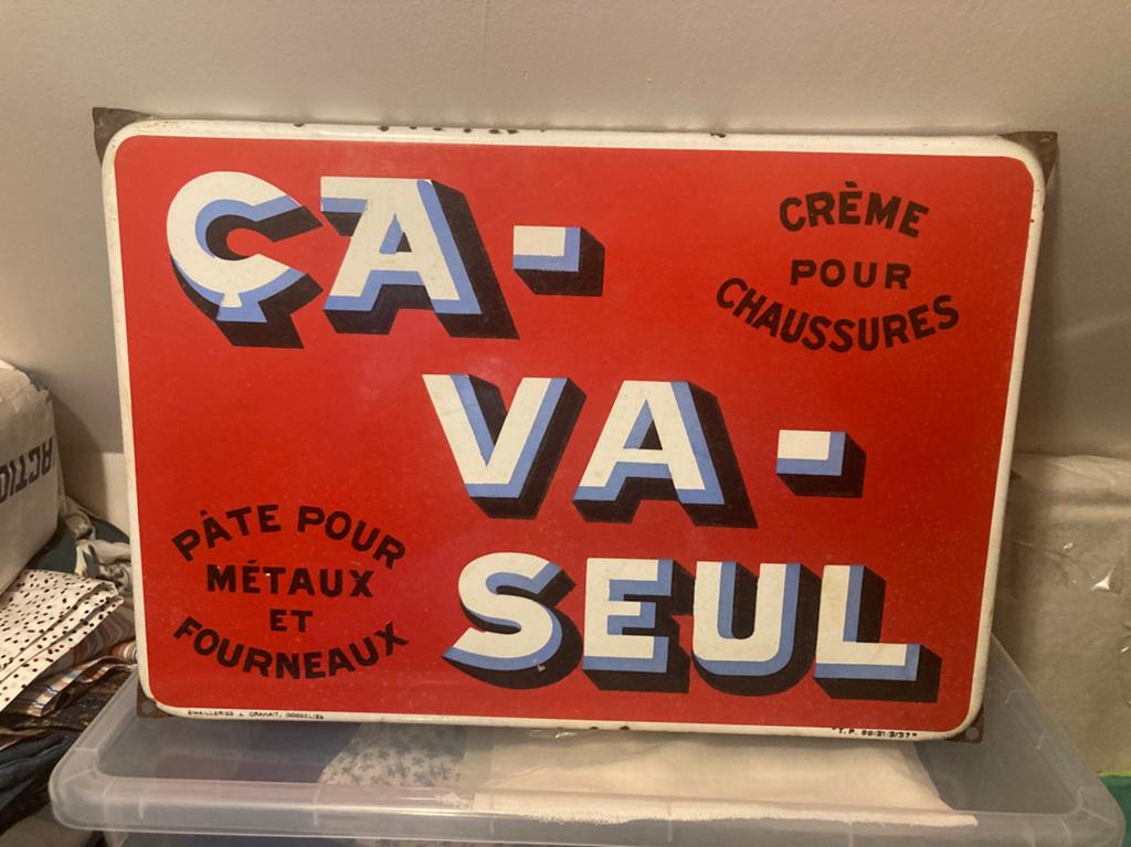 Plaque émaillée, Verzamelen, Merken en Reclamevoorwerpen, Ophalen of Verzenden, Zo goed als nieuw