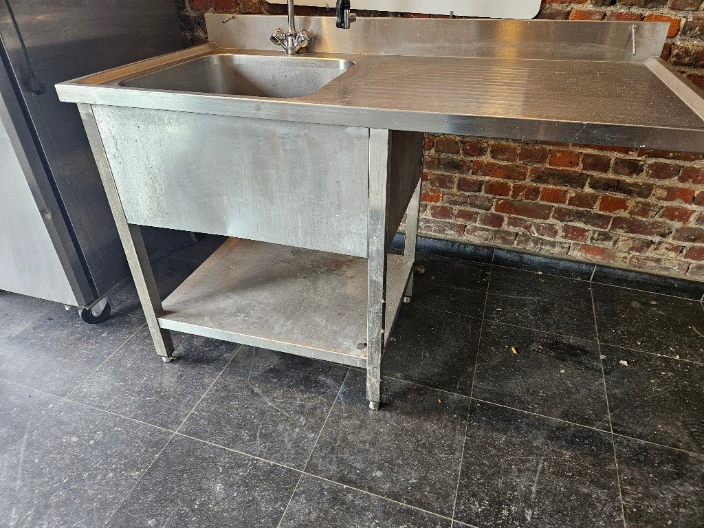 Professionele keukenspoelbak, Ophalen, Gebruikt, 75 cm of meer, 100 tot 150 cm