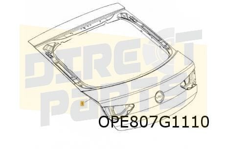 Opel Insignia B achterklep (bij ruitenwisser / RPO C25) (Hat, Autos : Pièces & Accessoires, Neuf, Arrière, -, Opel