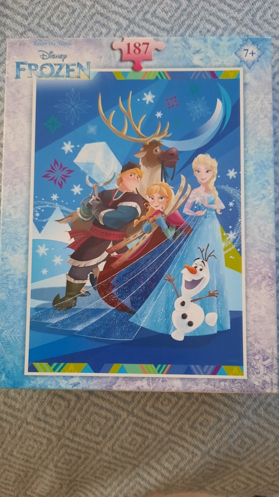 puzzel FROZEN 187 stuks, Ophalen of Verzenden, Meer dan 50 stukjes, Zo goed als nieuw, 6 jaar of ouder