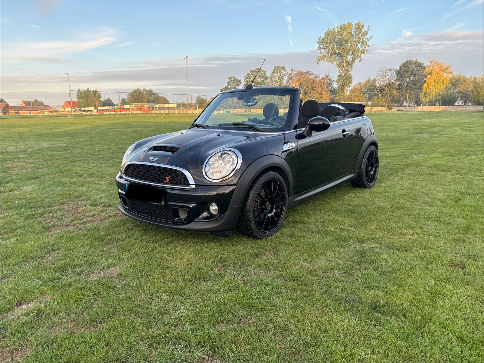 Mini Cooper S Cabrio, benzine, automaat, blanco gekeurd verk, Auto's, Cabriolet, Leder en Stof, Zwart, Cooper S