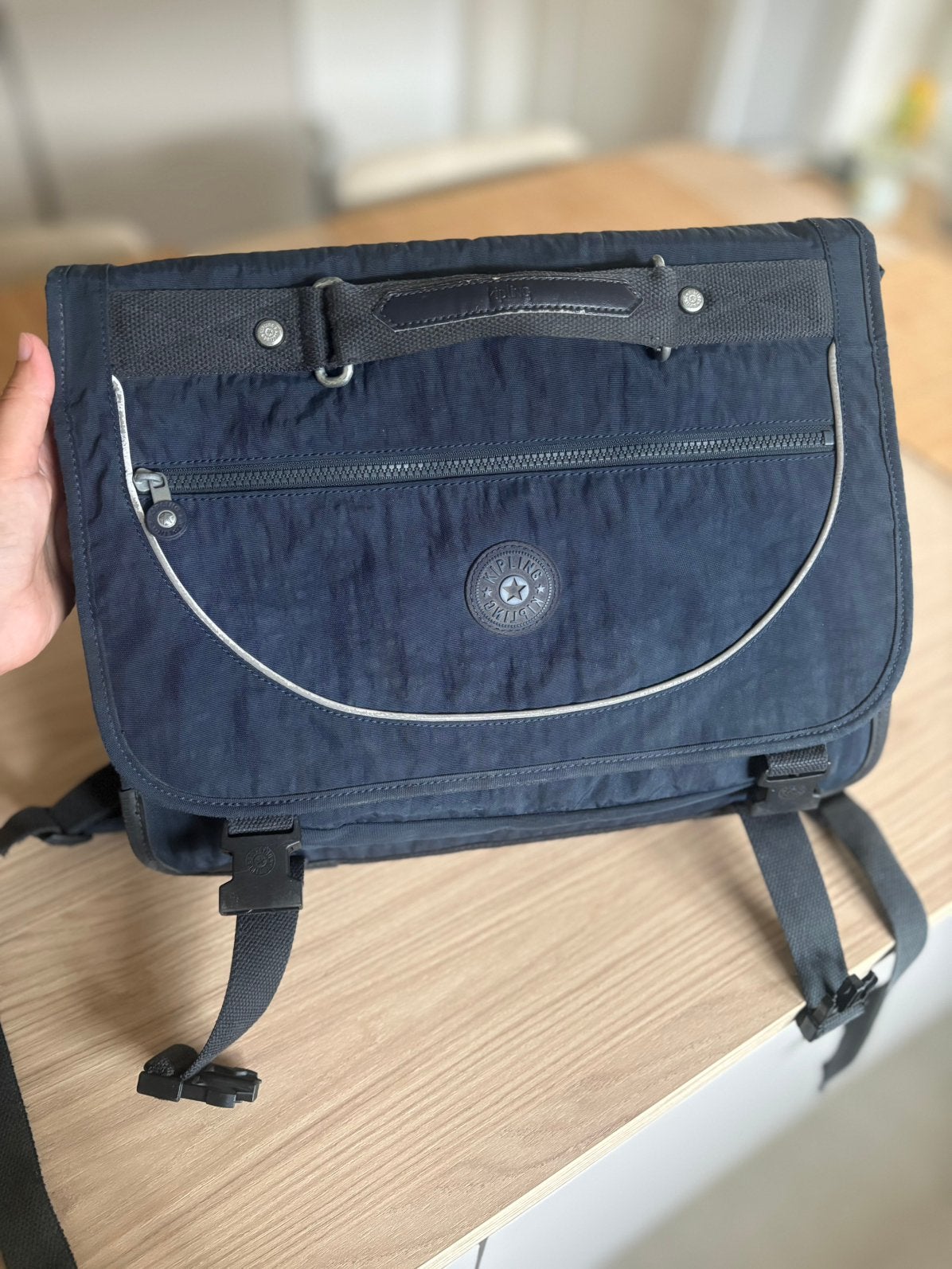 Cartable Kipling, Bijoux, Sacs & Beauté, Enlèvement, Utilisé, Bleu, Porte-documents ou Cartable