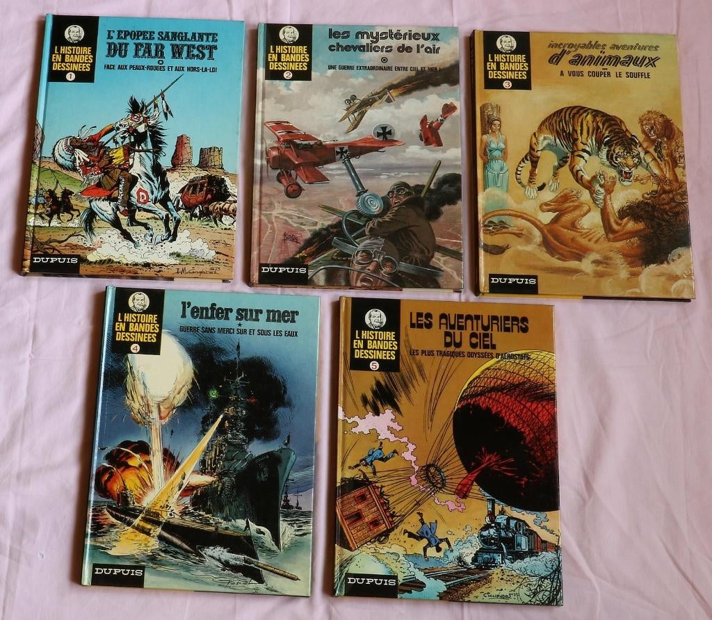 L'histoire en bandes dessinées - Oncle Paul (volumes 1 à 5), Livres, Enlèvement, Utilisé