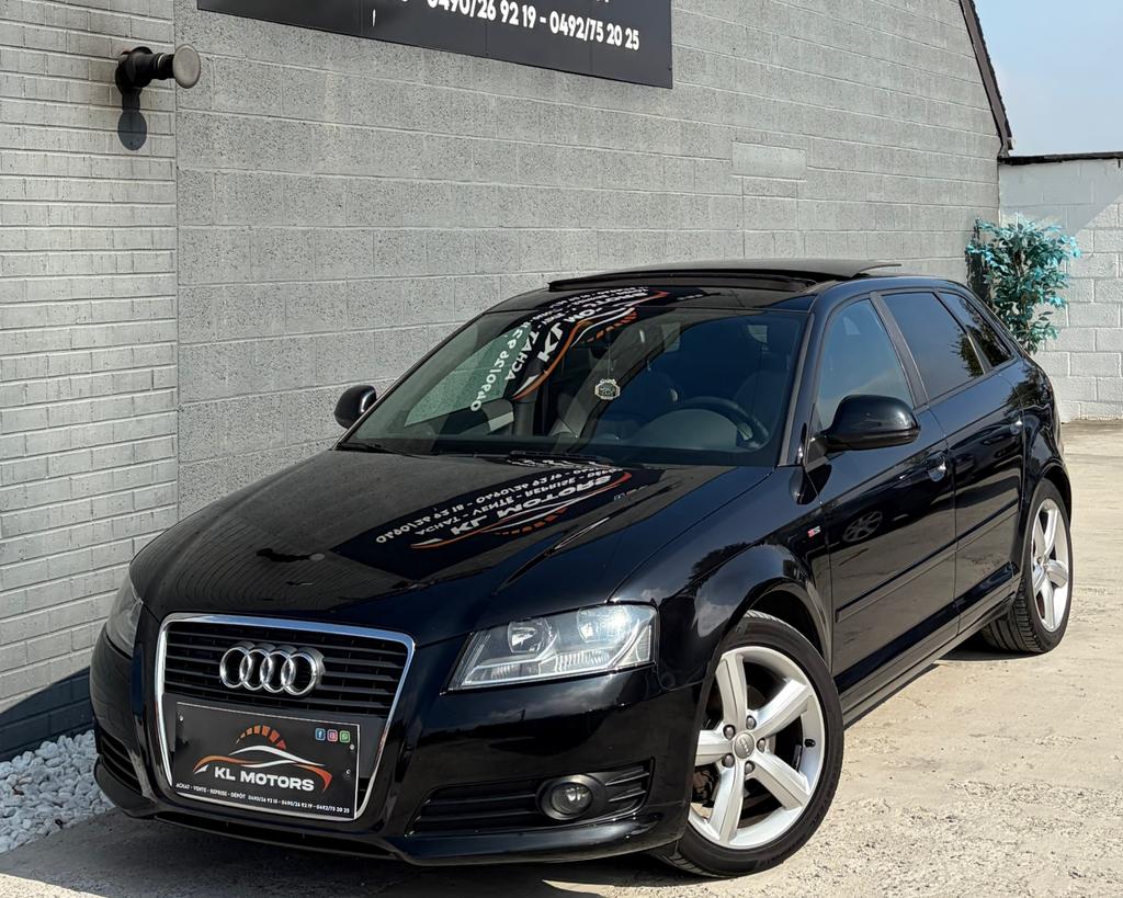 AUDI A3 SPORTBACK S-LINE 2.0CR TDI 136CV 206 000KM CARPASS, Autos, Cuir, Euro 5, Achat, Entreprise