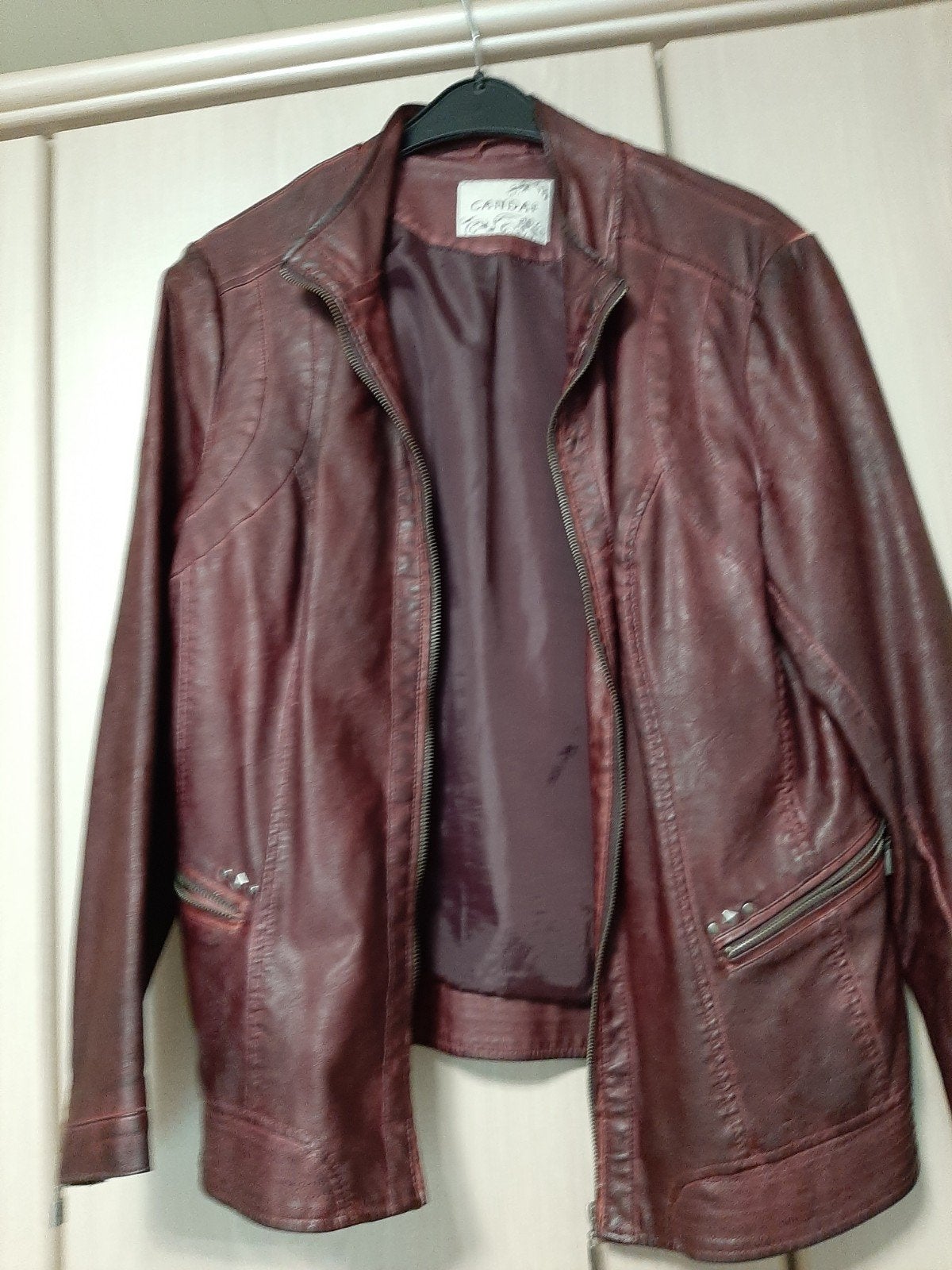 vest imitatie lederen vest large, Ophalen, Maat 42/44 (L)