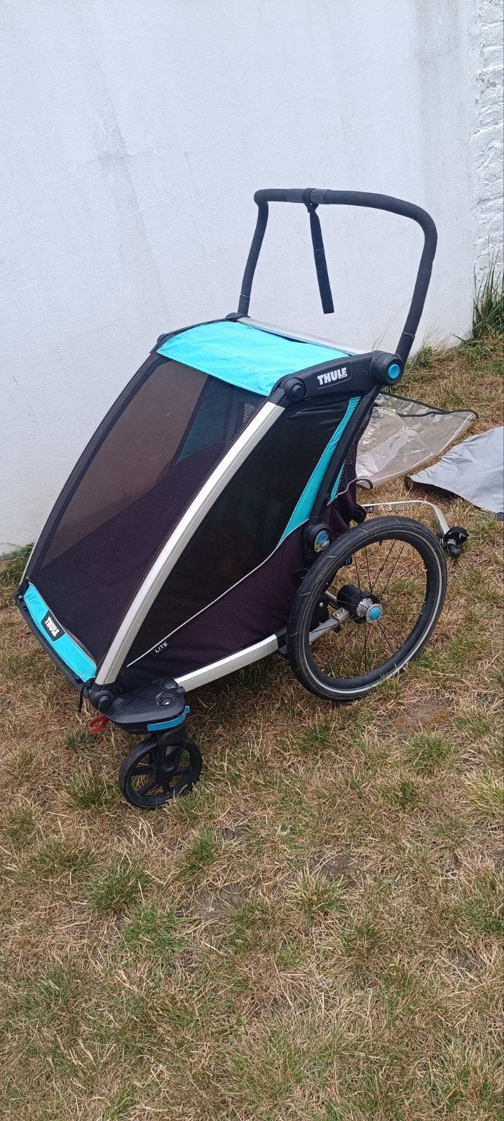 Remorque vélo Thule pour 2 enfants, Vélos & Vélomoteurs, YEPP/THULE, Enlèvement ou Envoi, 40 à 60 kg, Utilisé