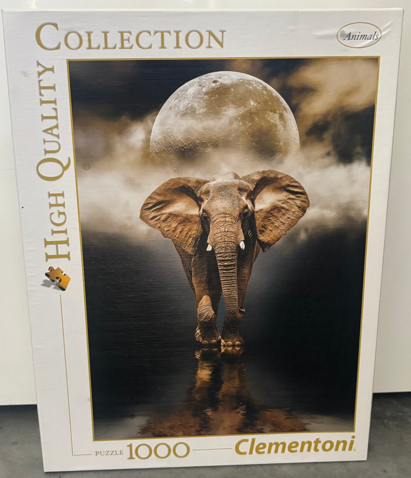 Clementoni puzzel – Olifant – 1000 stukjes – NIEUW, Ophalen, 500 t/m 1500 stukjes, Nieuw, Legpuzzel