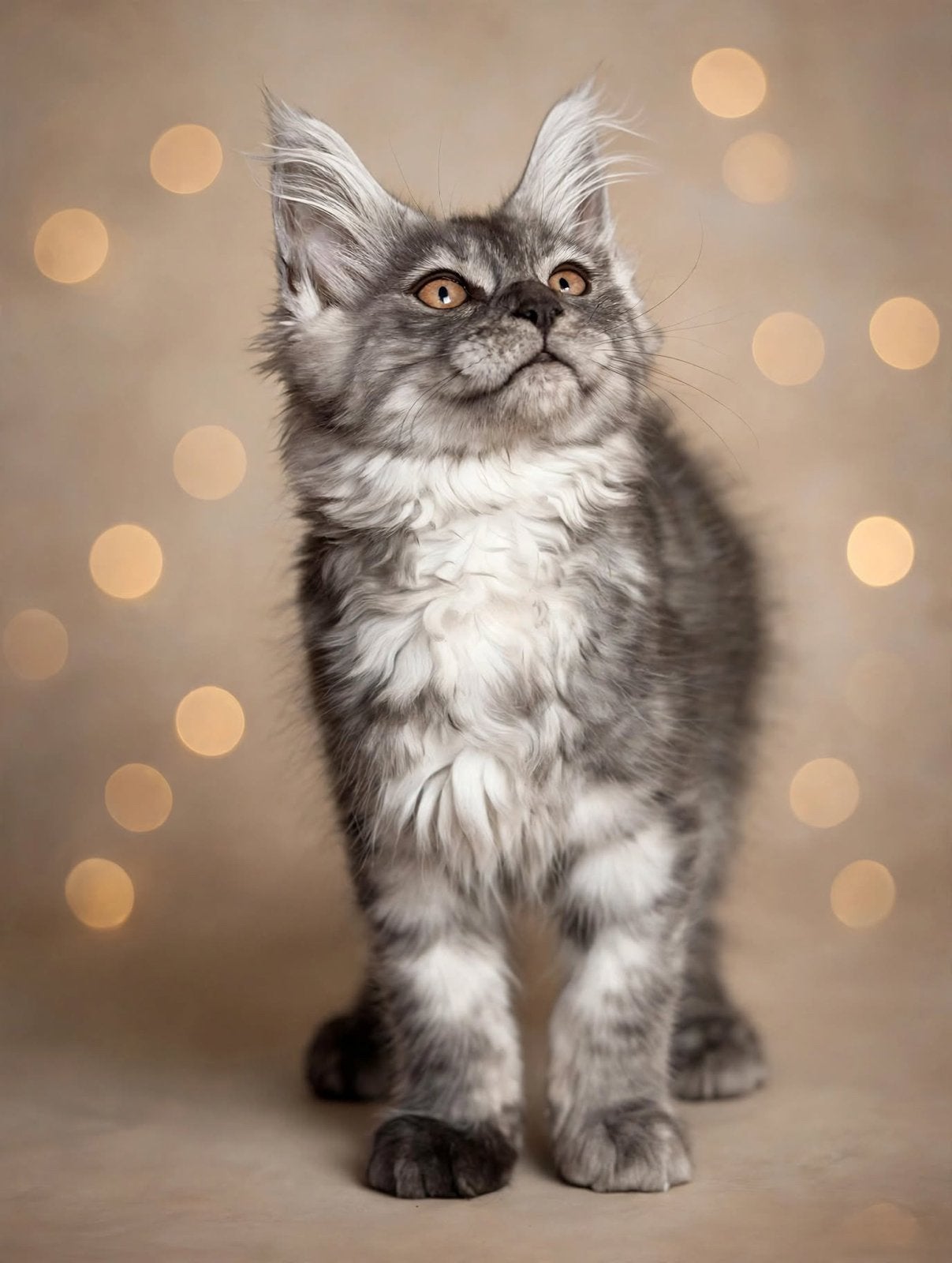 Prachtige Maine Coon meiden met kampioen stamboom ⭐️💖., Poes, Met stamboom, 0 tot 2 jaar