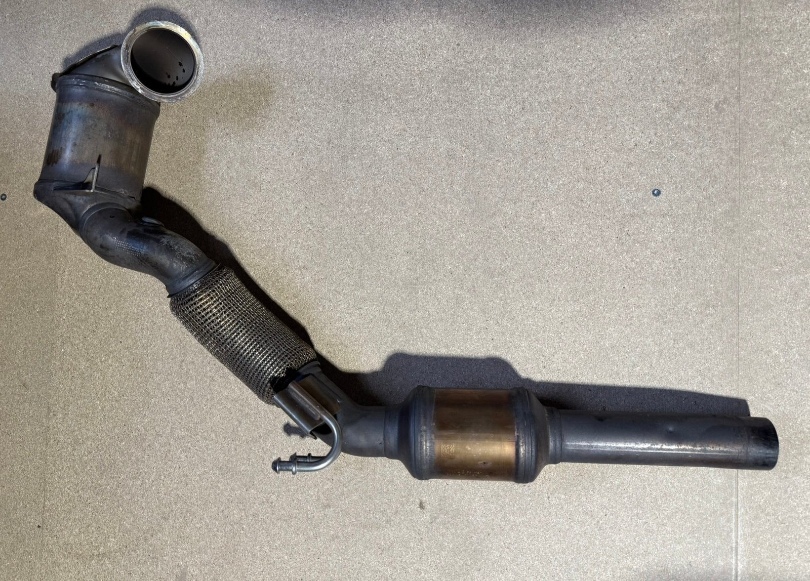 Originele Uitlaatpijp / Decat Downpipe Golf 7.5 GTI, Ophalen, Gebruikt, Volkswagen