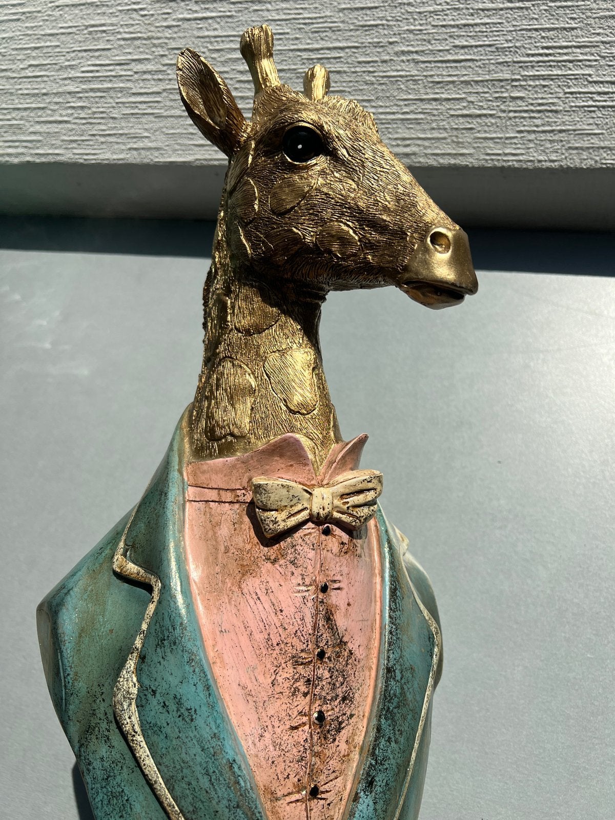Buste Girafe en bois peint, Enlèvement, Comme neuf