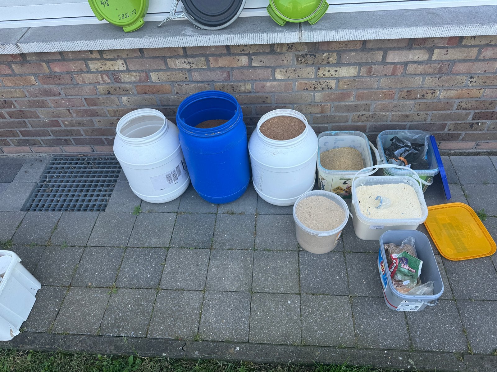 Daurades et carpes nourries au sol, Enlèvement, Comme neuf