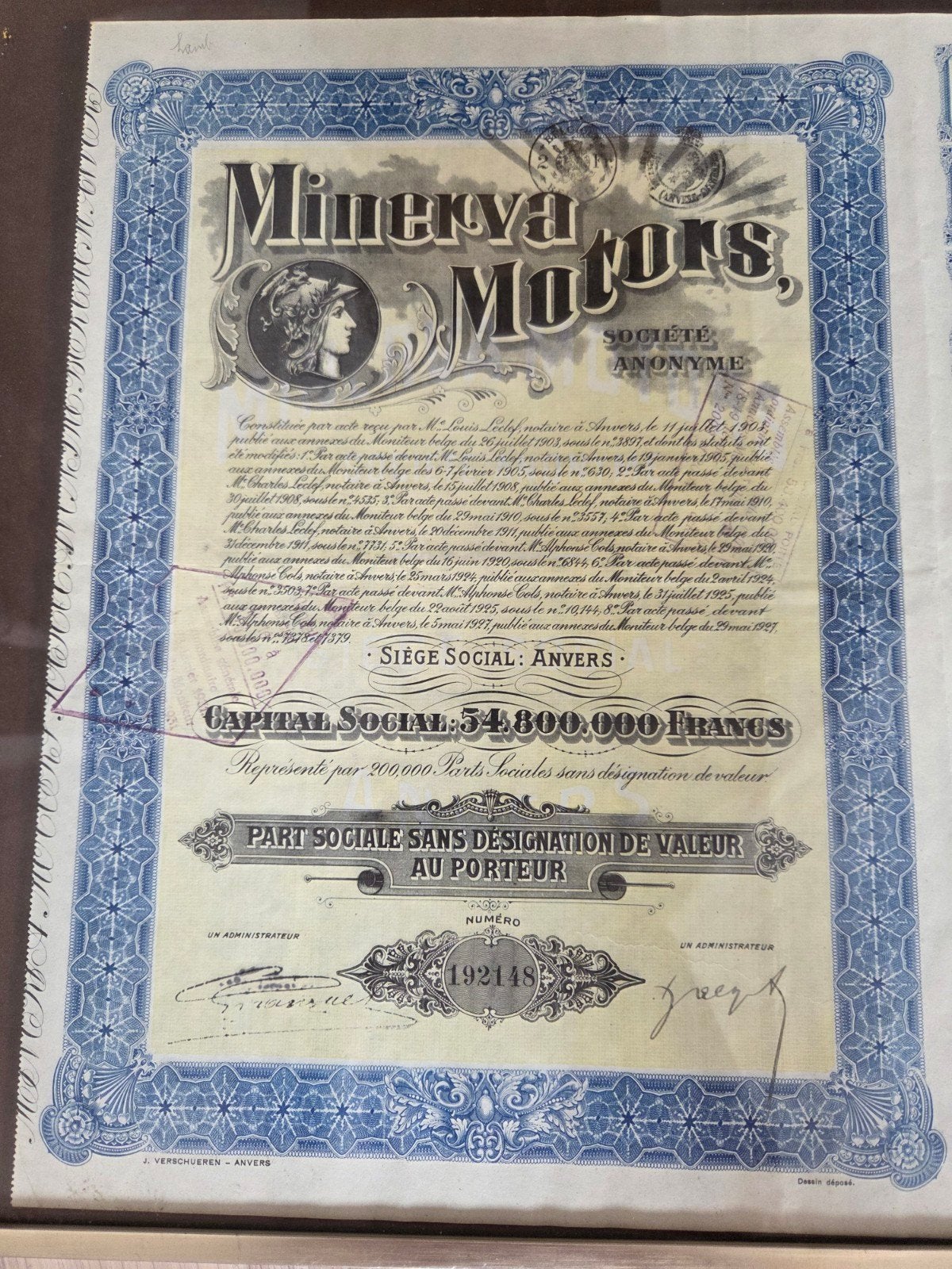 Minerva, Enlèvement ou Envoi, Utilisé