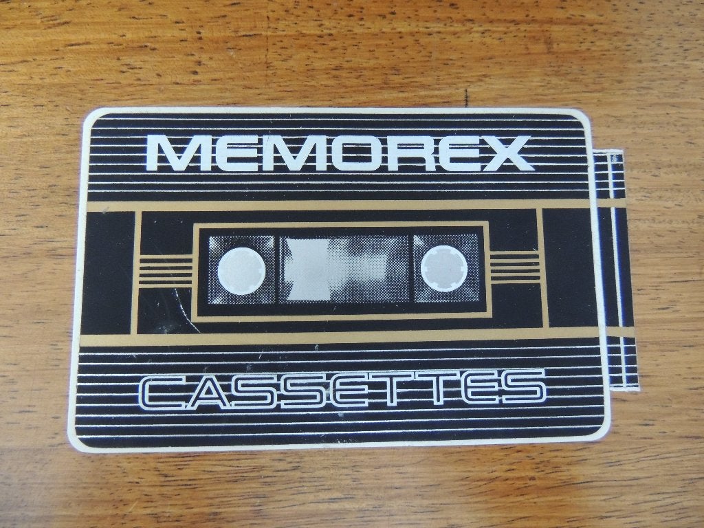 Cassettes memorex sticker, Verzenden, Zo goed als nieuw, Overige typen