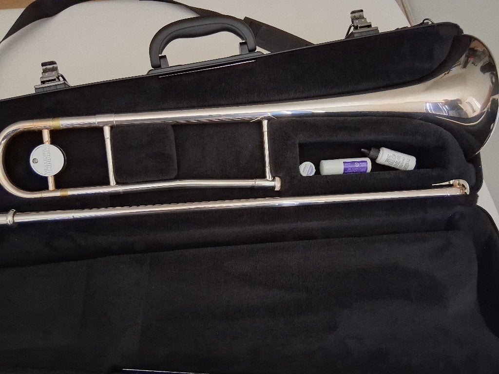 Tenor trombone Yamaha YSL-354, Musique & Instruments, Instruments à vent | Trombones, Enlèvement, Comme neuf, Ténor