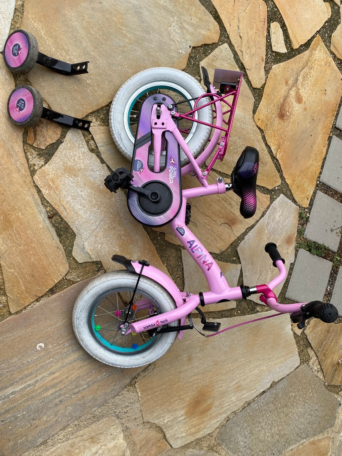 Alpina meisjesfiets 12 inch, Enlèvement, Comme neuf, Stabilisateurs