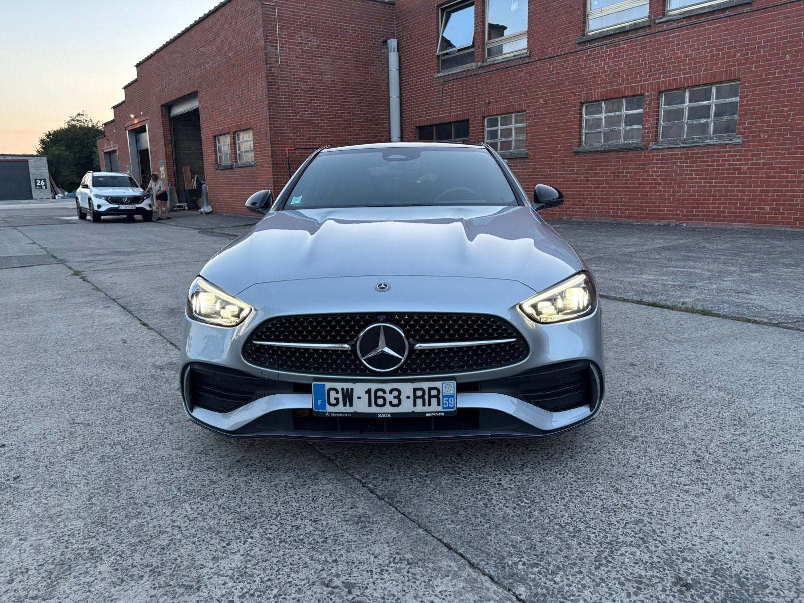 MERCEDES-BENZ C 220 D 4MATIC AMG LINE hybride complète ! ! !, Autos, Cuir, Argent ou Gris, Entreprise, Carnet d'entretien