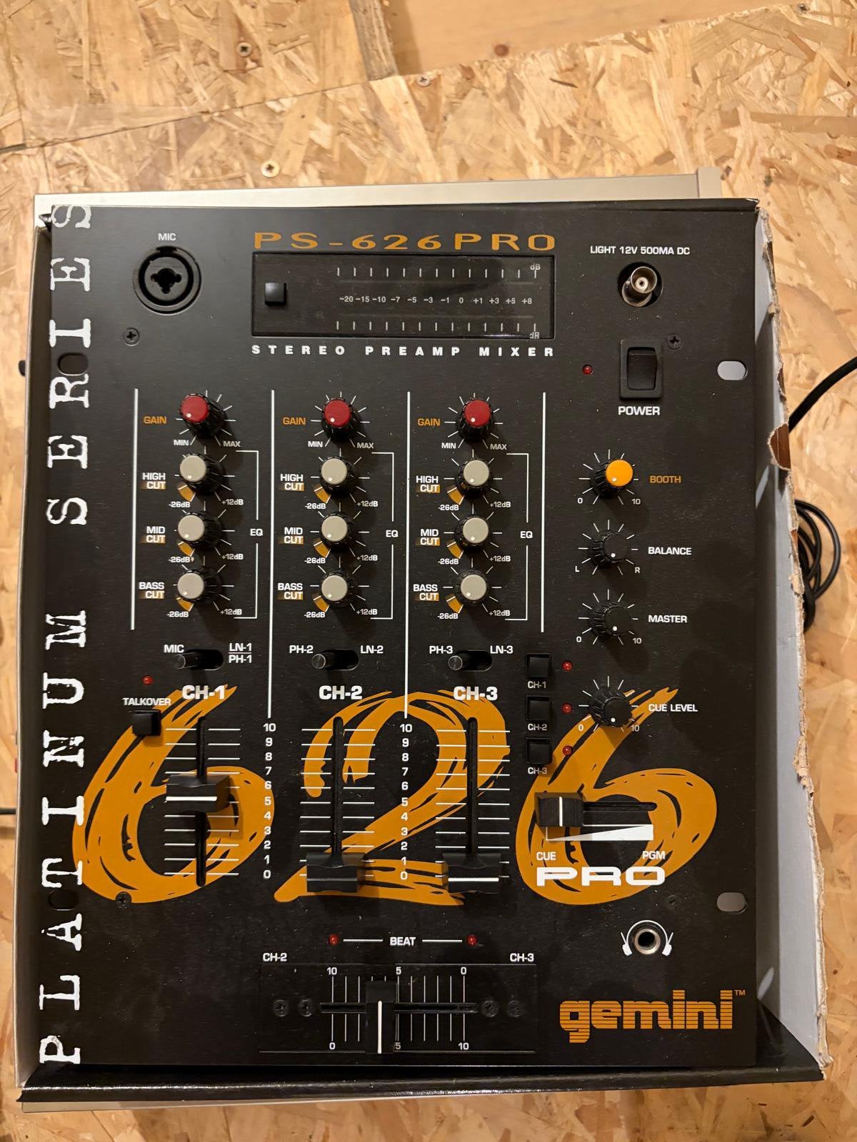 Table de mixage Gemini 626 pro, Enlèvement ou Envoi, Comme neuf