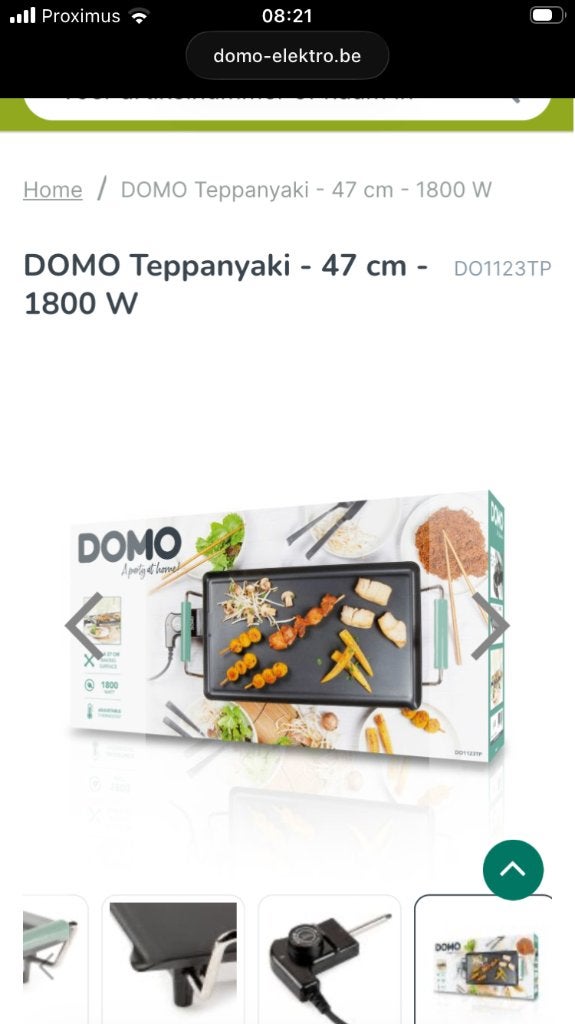 Domo Teppanyaki/grilplaat, Electroménager, Enlèvement, Lave-vaisselle, Neuf