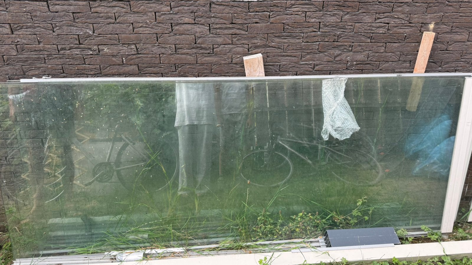 Portes coulissantes en verre, Jardin & Terrasse, Enlèvement, Comme neuf
