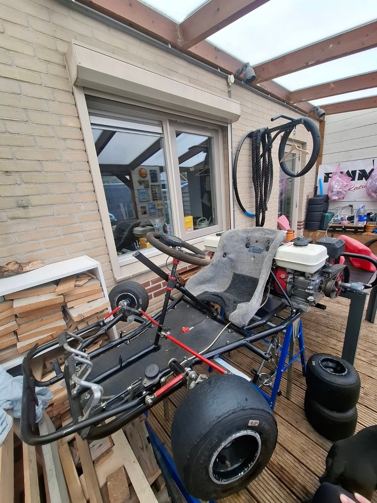 Leuke prokart met originele honda gx160 motoren., Ophalen, Gebruikt, Kart