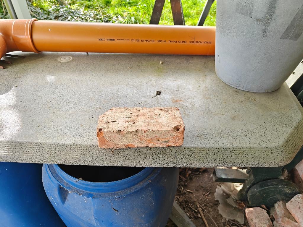 Overschot bakstenen, Ophalen, Gebruikt, Bakstenen