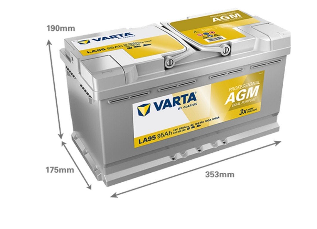 Varta la 95 agm dual purpose, Ophalen