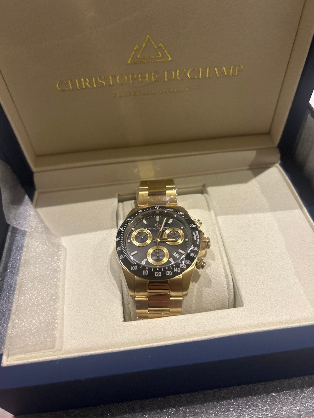 Luxe horloge Christophe Ducamp nieuw, Handtassen en Accessoires, Staal, Staal, Polshorloge, Nieuw