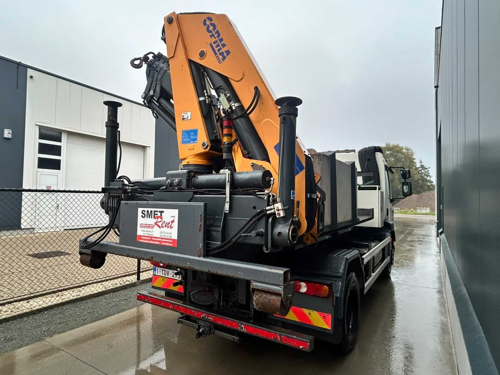 2017 DAF LF 290 Euro 6 haakarmsysteem met Copma 180.4 hijskr, Auto's, Overige merken, Euro 6, Overige brandstoffen, Bedrijf