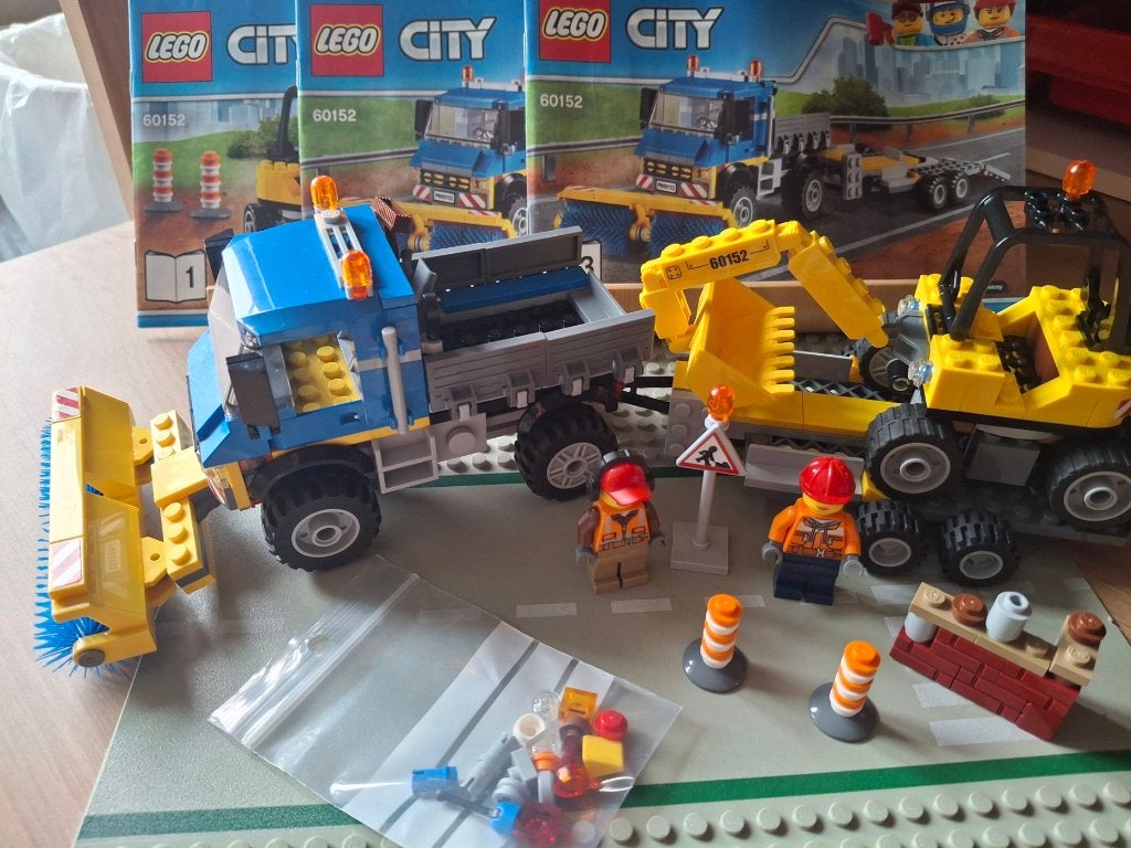 Lego - 60152 - Balayeuse et excavatrice, Instructions incluses, City, Enlèvement ou Envoi, Lego