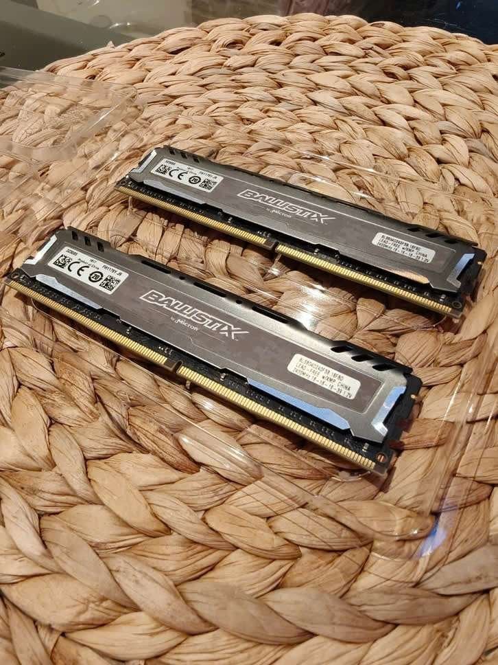 2x8GB(16GB) Ballistix DDR4 RAM Memory, DDR4, Ophalen of Verzenden, Zo goed als nieuw, Desktop