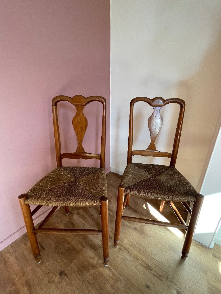 Twee stoelen, Enlèvement, Utilisé, Bois, Deux