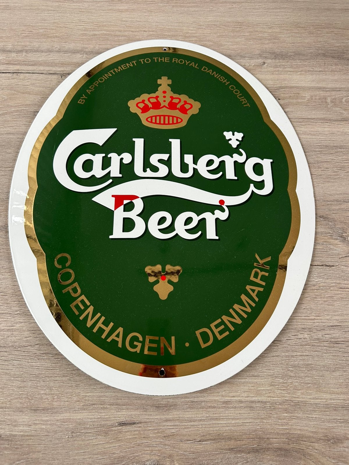 Carlsberg emaille reclame, Enlèvement, Comme neuf