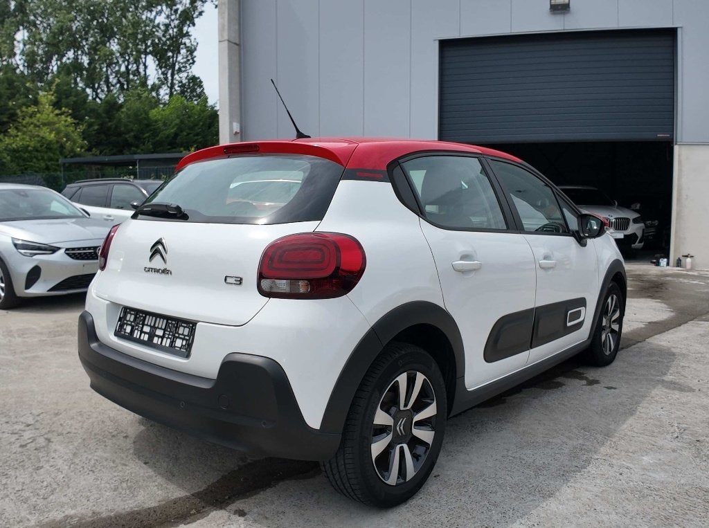 Citroen C3 1.2 Shine EAT6 110CV Airco/Navi/Led/Airbump BTW, Auto's, Citroën, Stof, Wit, Bedrijf, 5 zetels